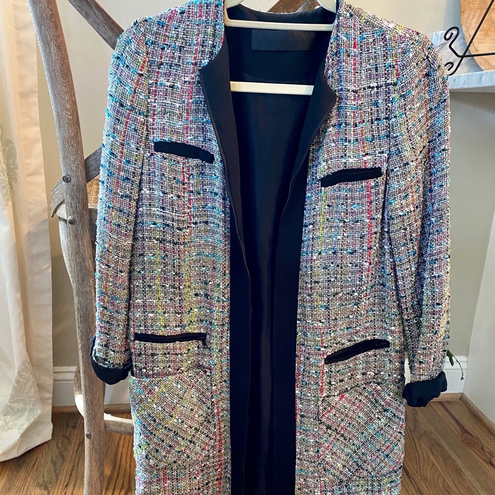 Multi Color Jenni Kayne textured Jacket Blazer XS